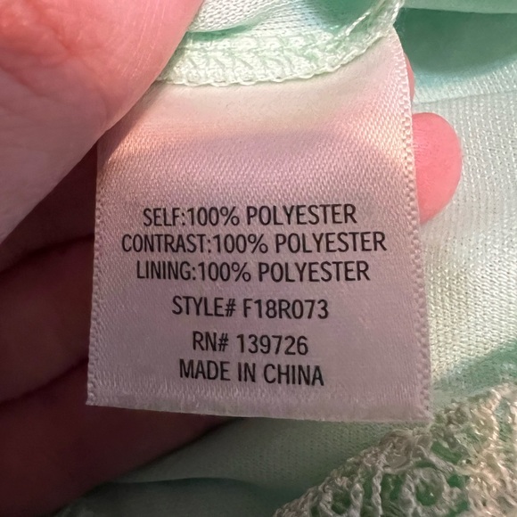 Mint Green Lace Romper - Picture 6 of 6